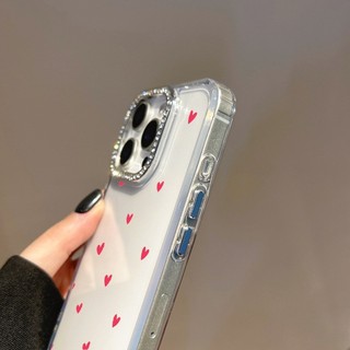 Ốp Điện Thoại Trái Tim Tình Yêu Lấp Lánh Sang Trọng Bling Cho Motorola Moto Edge 50 60 Fusion 40 NEO G22 E32 G G75 G15 Power G05 E15 S50 E22 E22i E20 E30 E40 E13Soft Trong Suốt