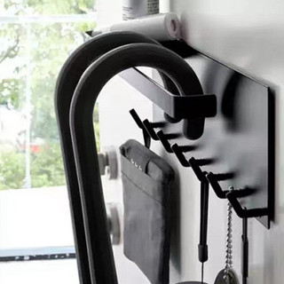 Phía Sau Cửa Vào Từ Tính Không Đục Lỗ Nhật Bản Móc Treo Tường Móc Chìa Khóa Đa Năng Gỗ Chắc Chắn Hộp Bảo Quản Tủ Lạnh Miếng Dán 4WUV