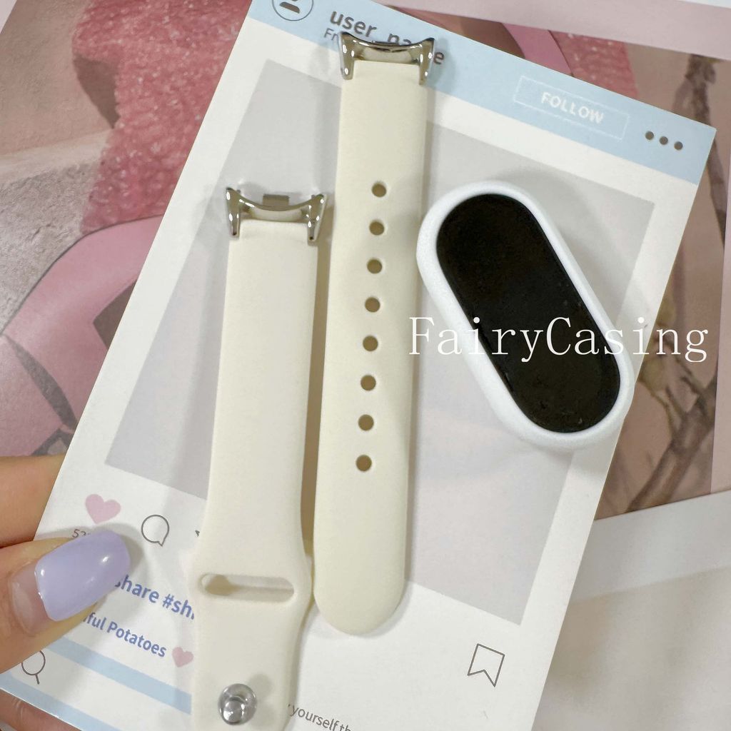 Ốp Lưng Silicon + Dây Đeo Cho Xiaomi Mi Band 10 9 Phiên Bản Gốm Sứ NFC Vòng Tay Phụ Kiện Cho Mi Band 8 7 6 5 4 3 Dây Đeo Tay