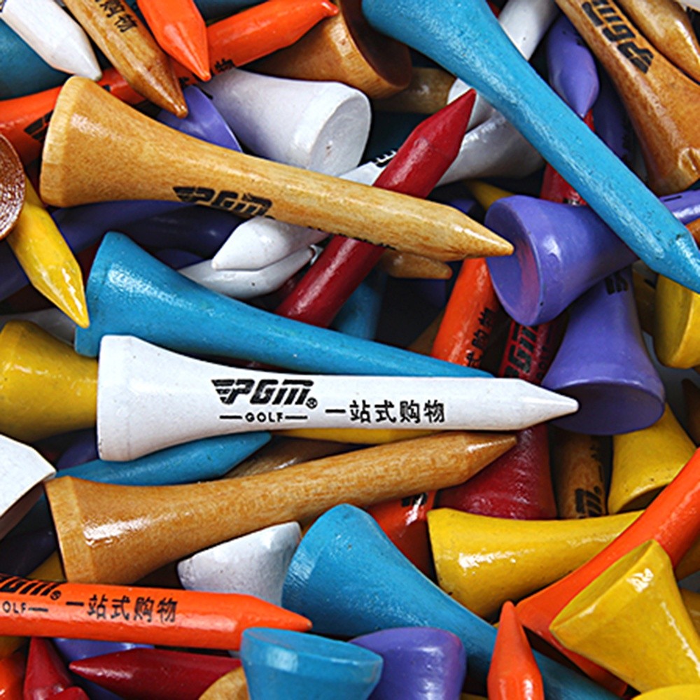 PGM Bộ 10 Golf Hình Chữ T Nhựa Pin Đinh 42/54/70/83mm - Màu Ngẫu Nhiên QT003