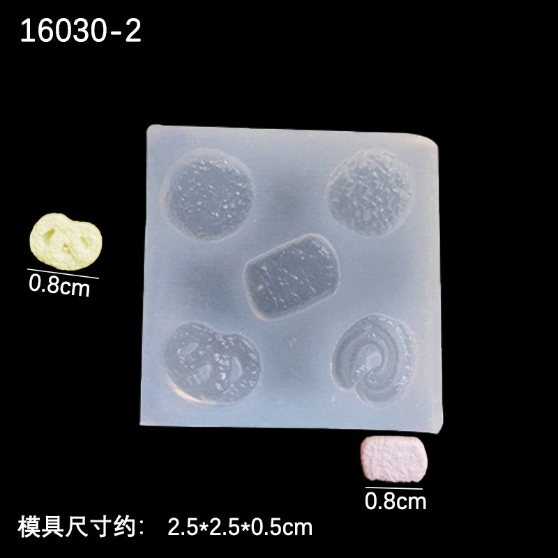 Mới Mini Bánh Quy Croissant Trứng Tart Bánh Trung Thu Cookie DIY Đất Sét Chơi Khuôn Silicon Bánh Sô Cô La Trang Trí Khuôn