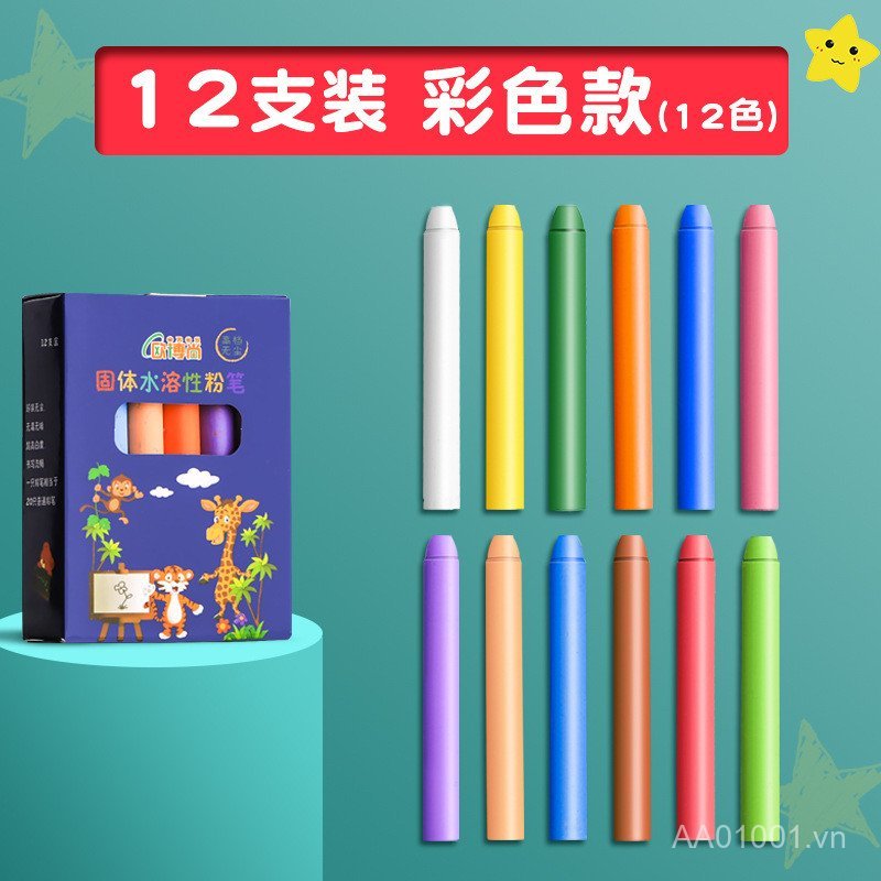 36 Màu Phấn Màu Hợp Trong Nước Nhiều Màu Không Bụi Bảng Vẽ Trẻ Em Bảng Đen Báo 24 Sáng Giảng Dạy Giáo Viên Có Thể Xóa Được UBZH