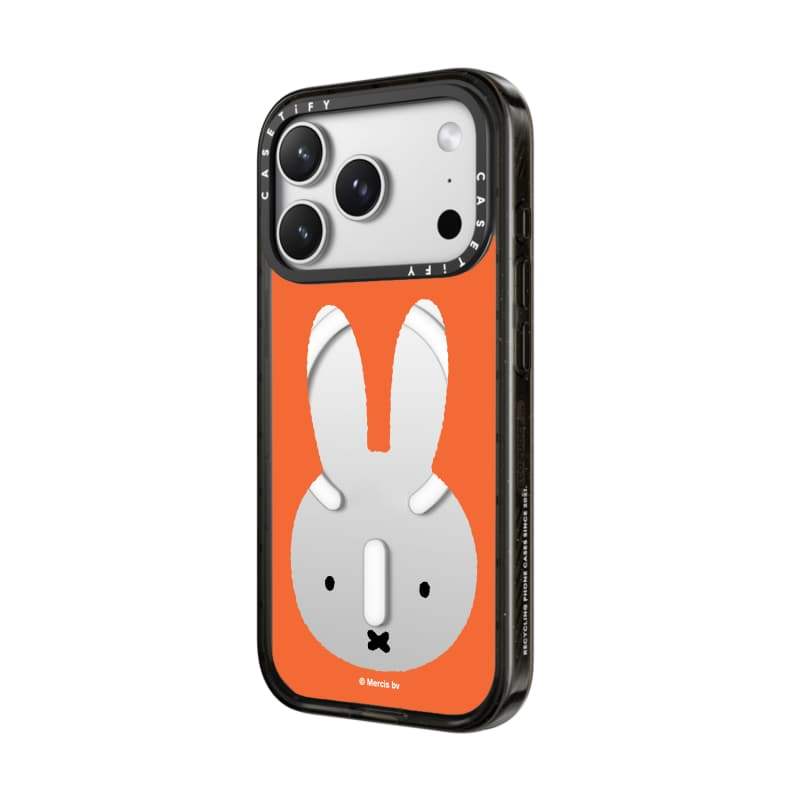 CASECASE X Miffy Bruna Khung Gương Đỏ Ốp Lưng Cạnh Đen Trong Suốt Cứng Hút Từ Tính Tác Động Cho Apple IPhone 12 13 14 15 16 17 Pro Max Air Plus Có Hộp