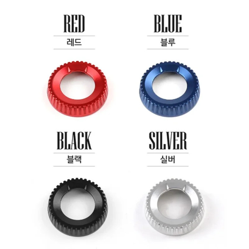 Nhôm Nóng Đen Đỏ Bule Trung Tâm Bánh Răng Dịch Chuyển Konb Vòng Bao Dịch Chuyển Bánh Răng Viền Cho Xe Kia Sportage NQ5 Seltos 2022-2024