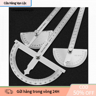 [vạn] Thước Đo Góc Kim Loại 180 Độ – Dụng Cụ Cơ Khí, Chế Biến Gỗ, Đo Chính Xác, Thép Không Gỉ