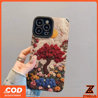 Ốp Lưng Cho OPPO Reno 15F Reno14F Reno14 Pro Reno 13F Reno12 F Reno 11F Reno10 Reno8Z Reno7Z Reno8T Reno5 Reno4 Reno6z Thời Trang Và Đẹp Thêu Núi Và Hoa Hồng shoc