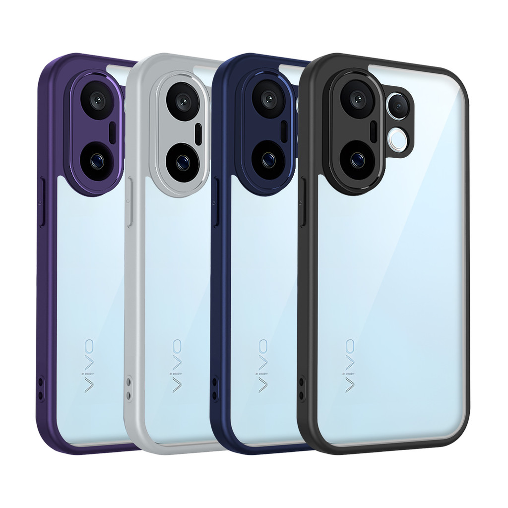 Ốp lưng Vivo X200 FE Vỏ trong suốt mờ thời trang cho Vivo X200 FE 5G Vỏ điện thoại
