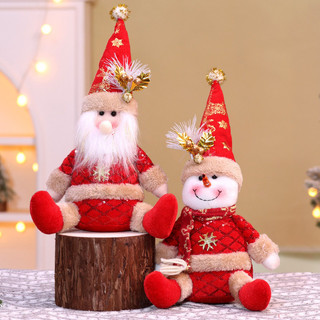 Bộ Đồ Trang Trí Giáng Sinh - Các Bức Tượng Nai Sừng Tấm Ông Già Noel Để Trang Trí Cây