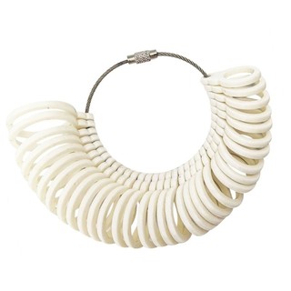 Đồng hồ đo kích thước vòng phong cách cổ điển Jay để đo ngón tay chính xác với 5 màu tùy chọn Dụng cụ trang sức bằng nhựa nhỏ gọn 8x8