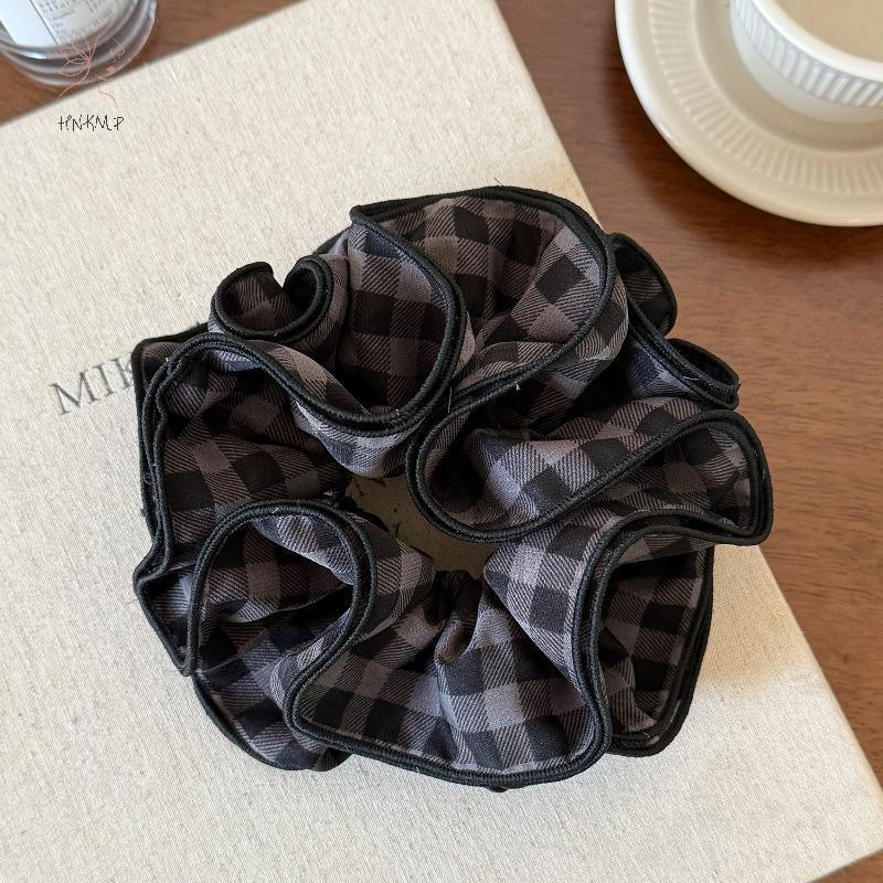 Scrunchies Vintage Kẻ Sọc - Phụ Kiện Tóc Thanh Lịch Cho Đuôi Ngựa