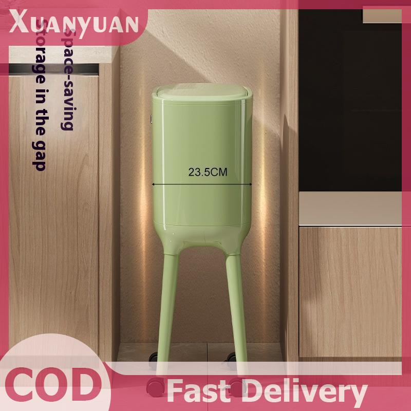 XUAN -Bend thùng rác cao cấp có nắp đẩy mở - Thùng đựng đồ nhà bếp & phòng khách hình bầu dục dung tích lớn, nhựa tại Việt Nam