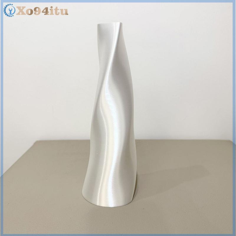 XOITU Bình in 3d Bình hoa phong cách hiện đại Bình hoa có hoa văn xoáy Bình trưng bày hoa thẩm mỹ cho phòng khách Trang trí máy tính để bàn VN