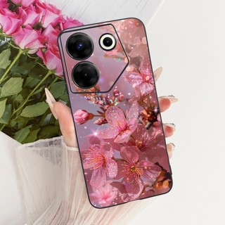 Vỏ Mới Cho Tecno Camon 20 CK6 CK6n / Camon 20 Pro 4G CK7n / Camon 20 Pro 5G CK8n Vỏ Mềm Hình Bướm Hoa Phổ Biến