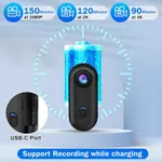 Chất Lượng Cao Mini vlog 4K HD Camera Kỹ Thuật Số WiFi Không Dây 128GB Bỏ Túi Body Cam Bán Chạy Cam Hành Động Di Động Cho Video Thể Thao — ảnh 2