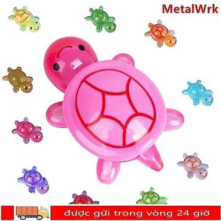 METALWRK 100 Chiếc Động Vật Nhựa Mini, Rùa Dạ Quang Hoạt Hình Dạ Quang, DIY Dopamine Màu Thu Nhỏ Các Bức Tượng Nhỏ Trang Trí Vườn Cổ Tích