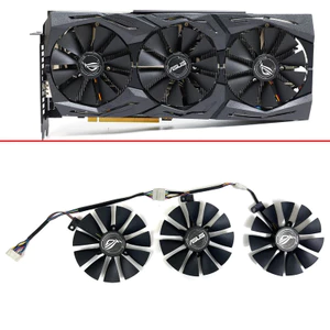 ICoooling 87mm Cho ASUS ROG-STIX-RTX 2060 2070-O8G-GAMING RTX2060 RTX 2070 Quạt Làm Mát Card Đồ Họa T129215SH T129215SL *