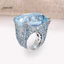 Một thế giới| Phụ Nữ Lấp Lánh Nhẫn Cubic Zirconia Cô Dâu Cưới Đính Hôn Trang Sức Dự Tiệc
