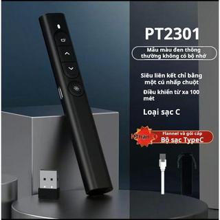 Bút laser lật trang PPT, lật trang không dây, điều khiển từ xa cho trình chiếu, bộ thu USB tích hợp 50M