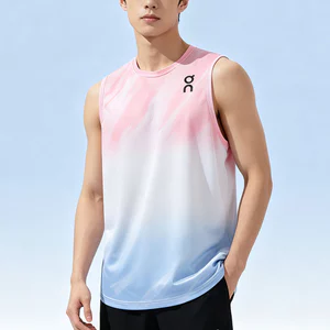 Áo Tank Top cổ tròn in hình lụa băng thông thường chất lượng cao dành cho cặp đôi