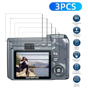 3 Máy Ảnh 9H Kính Cường Lực Cho HỆ THỐNG OM-5 OM-3 OM-D E-M10 E-M5 E-M1 Mark II III PEN E-P7 E-PL9 E-PL10 E-PL8 E-PL7 E-P5 Tough TG-7 Camera LCD HD Kính bảo vệ màn hình
