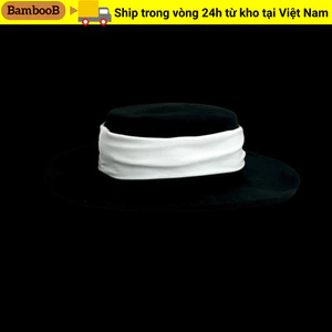 Mũ trùm đầu BAMBOOB dành cho nữ, Mũ nỉ phẳng thanh lịch trang trọng, Mũ Fedoras thời trang cổ điển ấm áp đa năng Lễ hội đám cưới