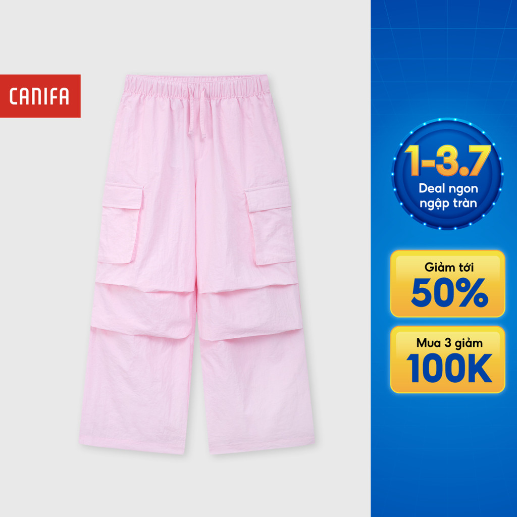 Quần gió bé gái CANIFA dáng parachute siêu nhẹ có túi hộp cá tính 1BP26C002
