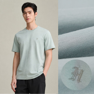 [Hỏa Tốc_4H]  Áo Thun Nam Tay Ngắn HLA Basic Trơn – Logo Thêu Nổi, Thoáng Mát Giữ Form