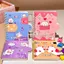 Kitty Khóa Cuộn Dây Notebook Hoạt Hình Dễ Thương A7 Rời Lá Notebook Notepad Học Sinh Tiểu Học Học Văn Phòng Phẩm U8YK