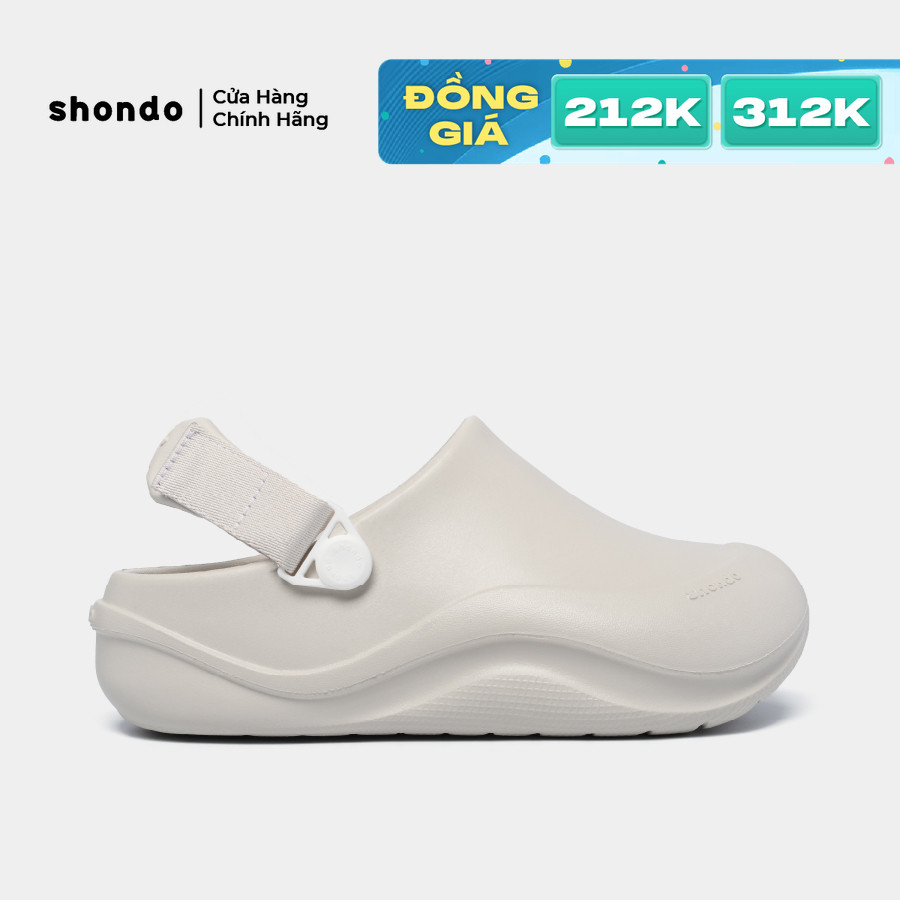 Dép Sục Unisex Shondo Clog Suke Nhựa Đúc Đế Cao 4cm Hack Dáng Siêu Nhẹ ...