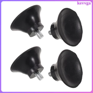 Tấm hỗ trợ xe đạp Tập thể dục Bàn chân cao su ren chống trượt 4 chiếc kevga