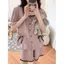 Phụ Nữ Phong Cách Hàn Quốc Chấm Bi Ren Viền Pyjama Bộ Tay Ngắn Và Quần Short Cho Phòng Ngủ Nghỉ Trong Nhà Giải Trí Ngoài Trời Thường Ngày Dịp