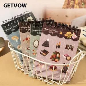 GETVOW Die-Cut Sticker Book, Dream Pursuit Life Series 20 tờ Vật liệu chủ đề cuộc sống, Tạp chí PET Sổ lưu niệm DIY Khung ảnh Trang trí Đồ dùng văn phòng phẩm