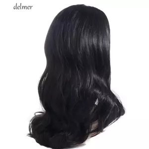 DELMER Trang Phục Halloween Tóc Giả, Anime Punk Dài Màu Đen Nhập Vai Tóc Giả, Disco Retro Cosplay Đảng Hippie Nam Tổng Hợp Tóc Giả Lễ Hội Giáng Sinh