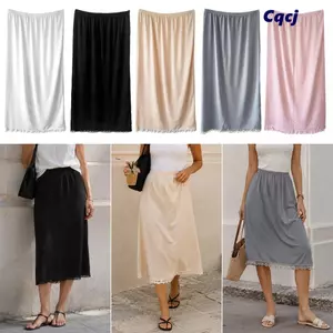 Váy lót nữ CQCJ, Váy ren mềm mại dáng rộng vừa vặn, ren thoải mái Lớp trong thoáng khí Váy đế ngắn thoáng khí Váy hàng ngày