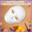 5 Chiếc Mặt nạ thủ công không sơn Mặt nạ sơn để trang trí Mặt nạ trơn Trang phục trống kevga