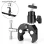 VFZ 1 Bộ Kẹp Vít 1 / 4 Kim Loại CNC Siêu Kẹp Với 360° Mini Ball Head Qui Release Kẹp Braet Tripod Mount cho máy ảnh OTE