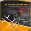 RC Toy Helicopter Nâng cấp C138 Bộ khung gầm và cánh quạt đuôi cho RC ERA C138 Bell 206 1: 33 RC Toy Phụ tùng máy bay trực thăng