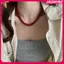JASMINE Vintage Đỏ Đính Hạt Nelaces Cho Nữ Phong Cách Trung Hoa Hạt Thủy Tinh Nelace Tinh Tế Thanh Lịch Choker Thẩm Mỹ Phụ Kiện Trang Sức JASMINE