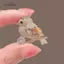 AqToCna Thời Trang Zircon Magpie Chim Thổ Cẩm Cho Nữ Tiệc Ve Áo Pin Tiệc Cưới Trang Sức Phụ Kiện AqToCna
