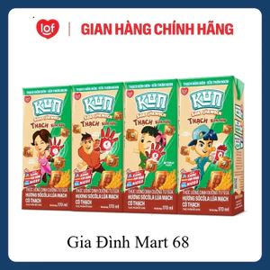 Thùng 48 Hộp Sữa KUN Lúa Mạch Có Thạch 170ml / 110ml – Thức Uống Dinh Dưỡng Thơm Ngon Cho Bé