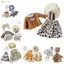 YOLOGO 1 / 6 cho Bộ trang phục búp bê BJD, Quần áo búp bê 30cm xinh xắn dễ thương, Đầm búp bê phong cách rừng thời trang thông thường hợp thời trang cho quà tặng bé gái