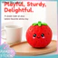 < Pluscloth > Đồ chơi dâu tây khổng lồ, Quả bóng căng thẳng có thể tái sử dụng, Chất liệu TPR bền bỉ, Đồ chơi giảm lo âu vui nhộn dành cho người lớn và trẻ em tập trung