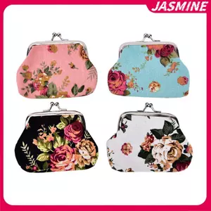 JASMINE Nữ Ví Đựng Tiền Xu In Hoa Nữ Ví Đựng Tiền Xu Nhà Thơ Túi Đựng Tiền Xu Chìa Khóa Tín Dụng JASMINE