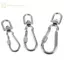 GE Thép không gỉ Xoay Móc Treo Loing Chó Dây Xích Bule Qui Phát Hành Bule Carabiner Kẹp Cho Chó Đi Bộ Cắm Trại VN
