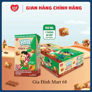 Thùng 48 Hộp Sữa KUN Lúa Mạch Có Thạch 110ml – Thức Uống Dinh Dưỡng Thơm Ngon Cho Bé