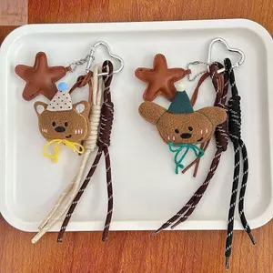 AWNGD Dây Nylon Trang Trí, Dây Handmade Đa Năng Dây Sang Trọng Búp Bê Mặt Dây Chuyền, Phim Hoạt Hình Gấu Nâu Túi Charm