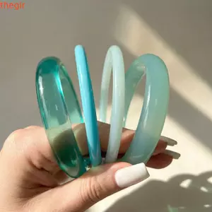 THEGIRL8B Acrylic Vòng Tay Bộ, 4 Cái / bộ Dây Đeo Tay Nhựa Lắc Tay, Vintage Có Thể Xếp Chồng Vòng Tay Bohemia Boho Vòng Tay Nữ Quà Tặng