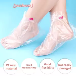 100 Chiếc Vỏ Phim Chân Dùng Một Lần Túi Kéo Dài Chống Khô Craing Chân Phim Bọc Chân Chống Thấm Nước Bao Giày Nhựa Chân