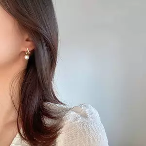 JULYHOT 1 Đôi Bông Tai Ngọc Trai Cổ Điển Tòn Ten Nữ Thanh Lịch Tinh Tế Thiết Kế Không Đều Khác Thường Bông Tai Cưới Trang Sức Dự Tiệc Quà Tặng Massivedeals