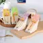 MAKY 100 Miếng Bánh Sandwich Bọc Bánh Đặc Biệt Dùng Một Lần Dễ Xé Trong Suốt Tam Giác Bánh Nướng Bánh Mì Paaging Bag VN